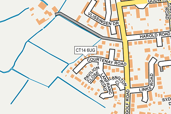 CT14 6UG map - OS OpenMap – Local (Ordnance Survey)