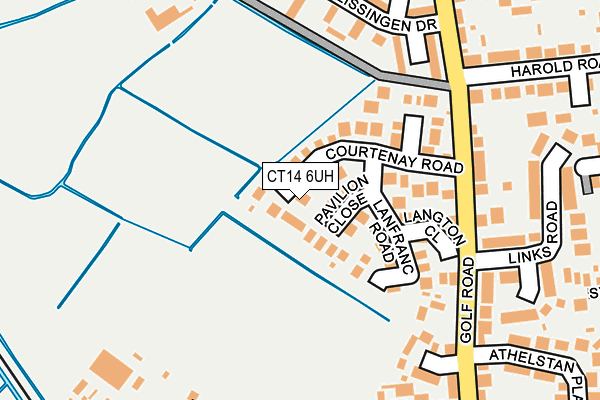 CT14 6UH map - OS OpenMap – Local (Ordnance Survey)