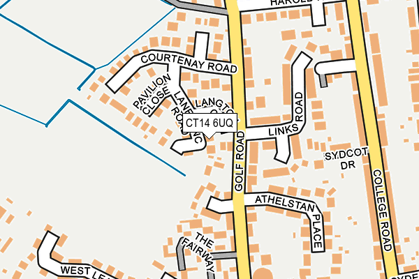 CT14 6UQ map - OS OpenMap – Local (Ordnance Survey)