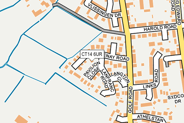 CT14 6UR map - OS OpenMap – Local (Ordnance Survey)