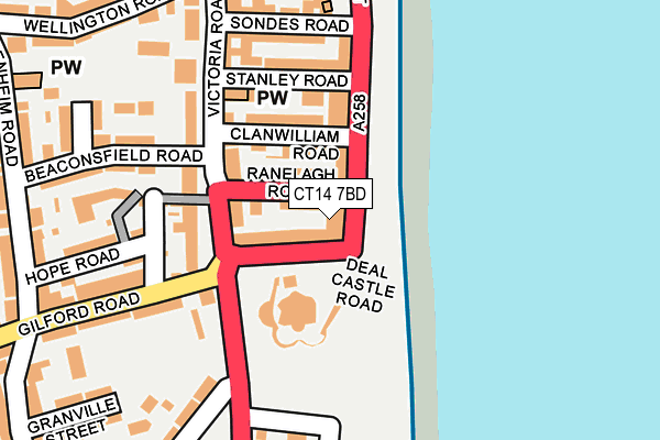 CT14 7BD map - OS OpenMap – Local (Ordnance Survey)