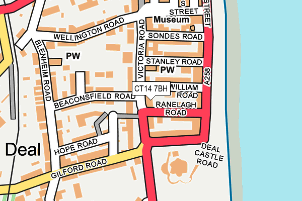 CT14 7BH map - OS OpenMap – Local (Ordnance Survey)