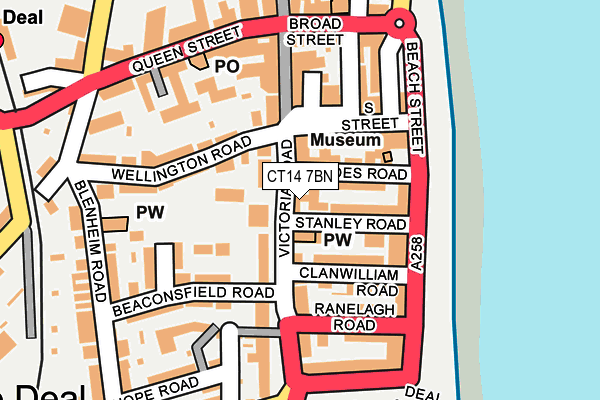 CT14 7BN map - OS OpenMap – Local (Ordnance Survey)