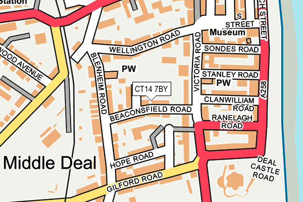 CT14 7BY map - OS OpenMap – Local (Ordnance Survey)