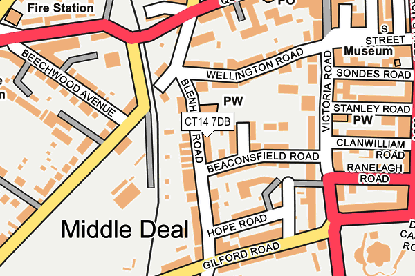 Map of CAMERON WARD TRADING LIMITED at local scale