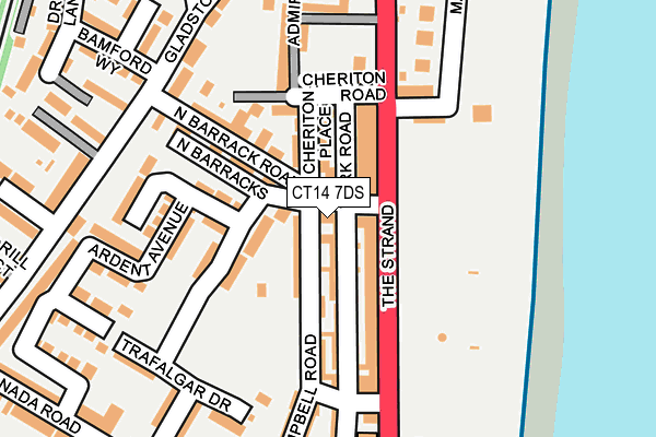 CT14 7DS map - OS OpenMap – Local (Ordnance Survey)