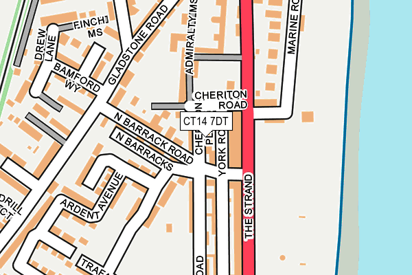 CT14 7DT map - OS OpenMap – Local (Ordnance Survey)