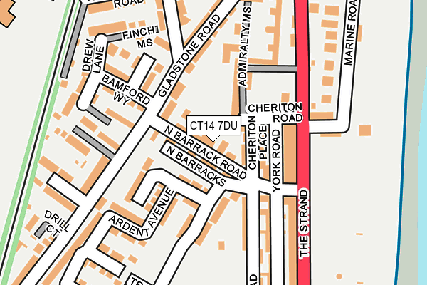 CT14 7DU map - OS OpenMap – Local (Ordnance Survey)