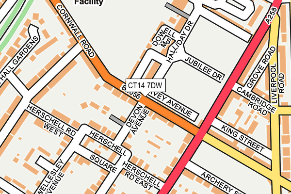 CT14 7DW map - OS OpenMap – Local (Ordnance Survey)