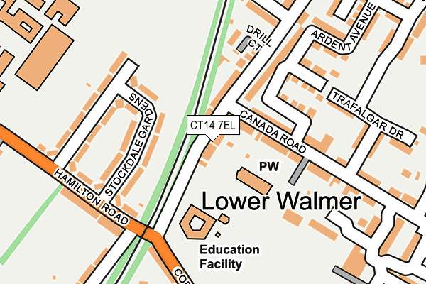 CT14 7EL map - OS OpenMap – Local (Ordnance Survey)