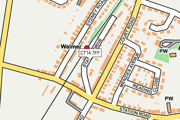 CT14 7FF map - OS OpenMap – Local (Ordnance Survey)