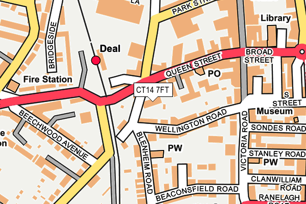 CT14 7FT map - OS OpenMap – Local (Ordnance Survey)