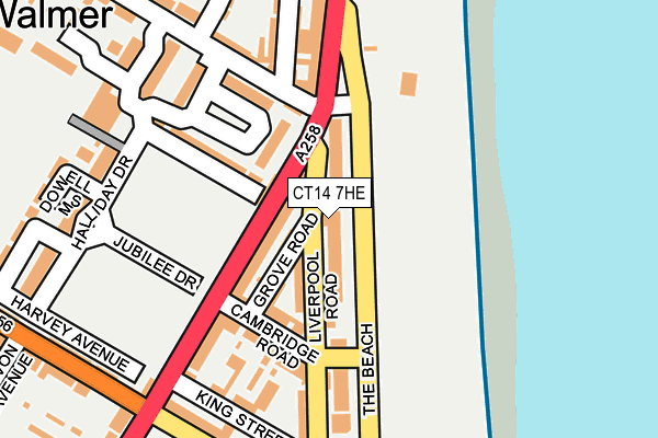 CT14 7HE map - OS OpenMap – Local (Ordnance Survey)