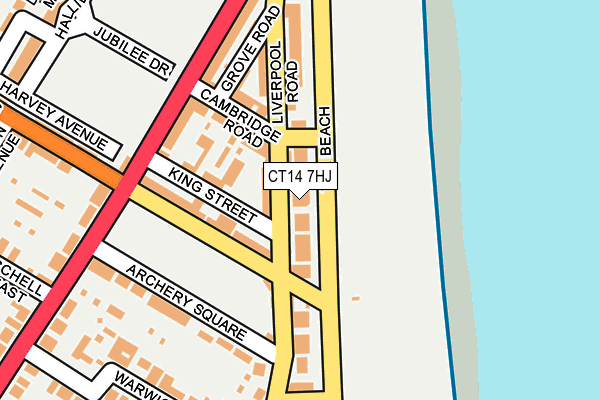 CT14 7HJ map - OS OpenMap – Local (Ordnance Survey)