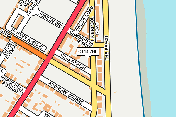 CT14 7HL map - OS OpenMap – Local (Ordnance Survey)