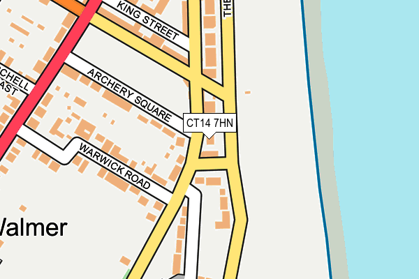 Map of BEACH COURT MANAGEMENT (WALMER) LIMITED at local scale