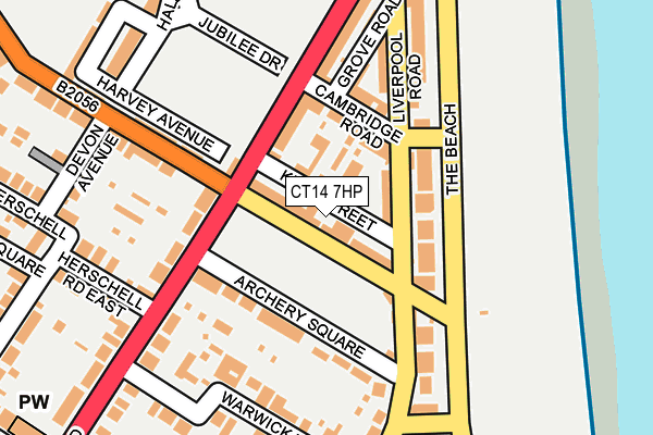 CT14 7HP map - OS OpenMap – Local (Ordnance Survey)