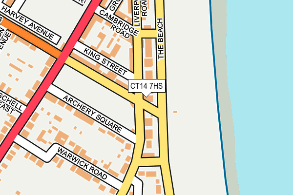 CT14 7HS map - OS OpenMap – Local (Ordnance Survey)