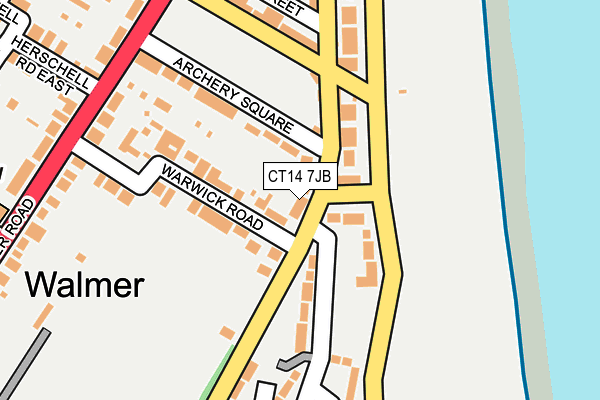 CT14 7JB map - OS OpenMap – Local (Ordnance Survey)