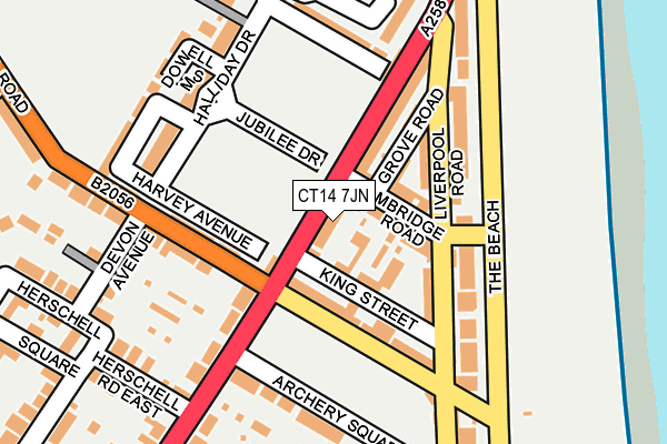 CT14 7JN map - OS OpenMap – Local (Ordnance Survey)