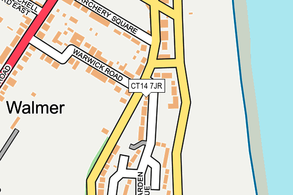 CT14 7JR map - OS OpenMap – Local (Ordnance Survey)