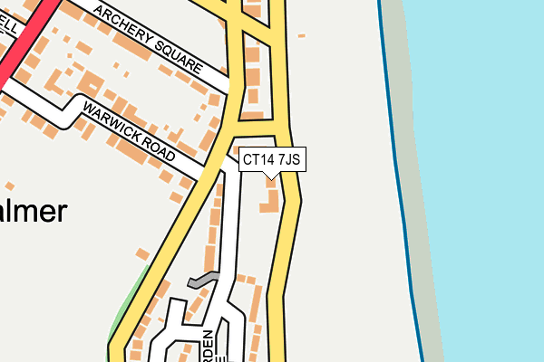 CT14 7JS map - OS OpenMap – Local (Ordnance Survey)