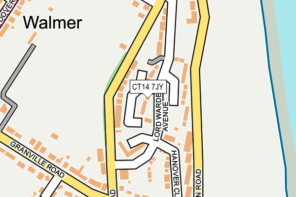 CT14 7JY map - OS OpenMap – Local (Ordnance Survey)