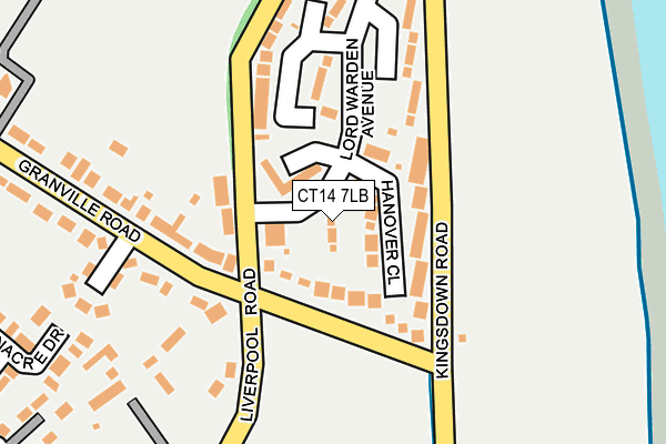 CT14 7LB map - OS OpenMap – Local (Ordnance Survey)