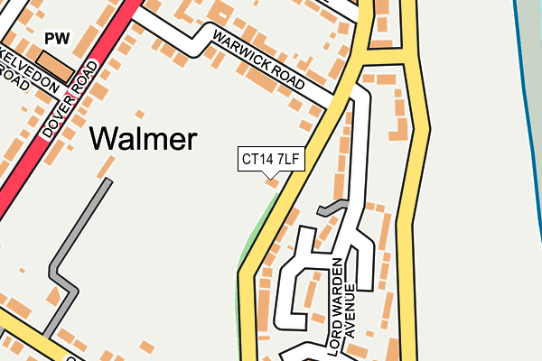 CT14 7LF map - OS OpenMap – Local (Ordnance Survey)