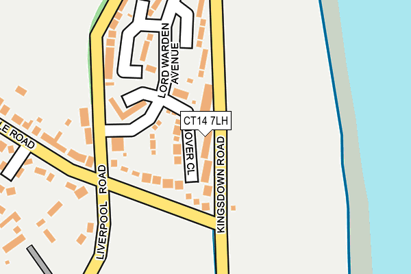 CT14 7LH map - OS OpenMap – Local (Ordnance Survey)