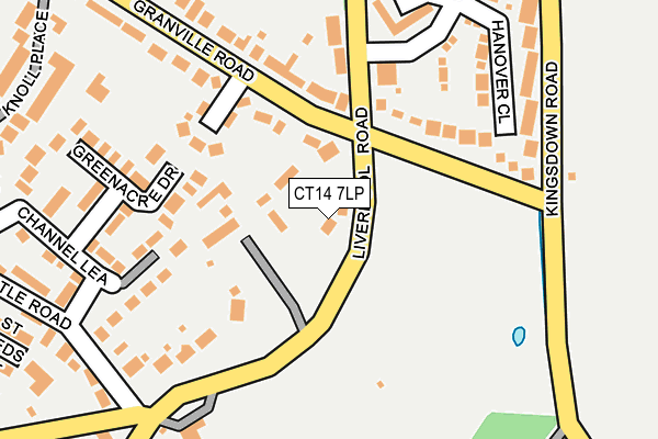 CT14 7LP map - OS OpenMap – Local (Ordnance Survey)