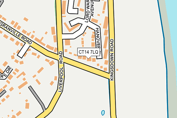 CT14 7LQ map - OS OpenMap – Local (Ordnance Survey)