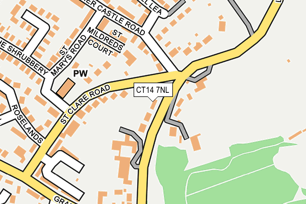 CT14 7NL map - OS OpenMap – Local (Ordnance Survey)