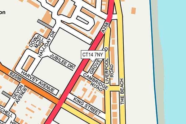 CT14 7NY map - OS OpenMap – Local (Ordnance Survey)