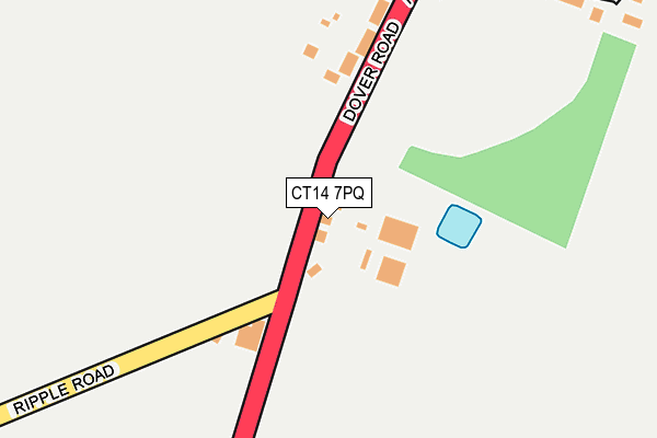 CT14 7PQ map - OS OpenMap – Local (Ordnance Survey)
