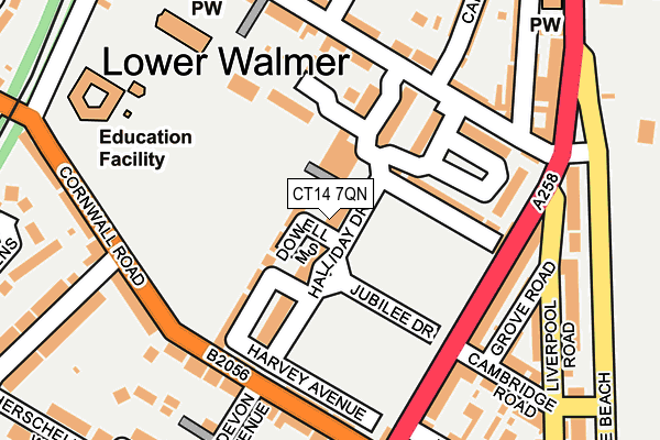 CT14 7QN map - OS OpenMap – Local (Ordnance Survey)