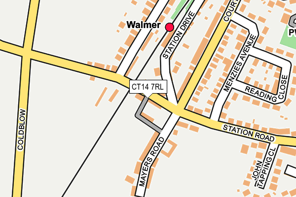 CT14 7RL map - OS OpenMap – Local (Ordnance Survey)