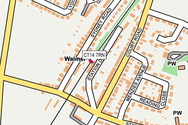 CT14 7RN map - OS OpenMap – Local (Ordnance Survey)