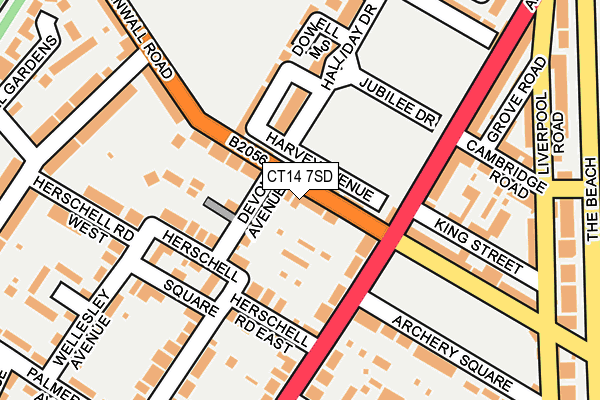 CT14 7SD map - OS OpenMap – Local (Ordnance Survey)