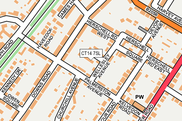 CT14 7SL map - OS OpenMap – Local (Ordnance Survey)