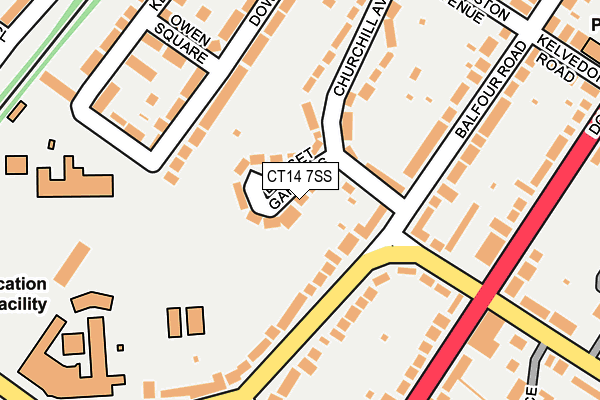 CT14 7SS map - OS OpenMap – Local (Ordnance Survey)