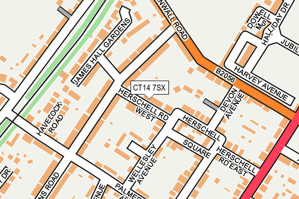 CT14 7SX map - OS OpenMap – Local (Ordnance Survey)
