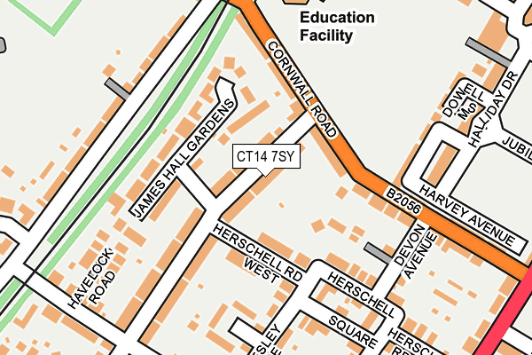 CT14 7SY map - OS OpenMap – Local (Ordnance Survey)