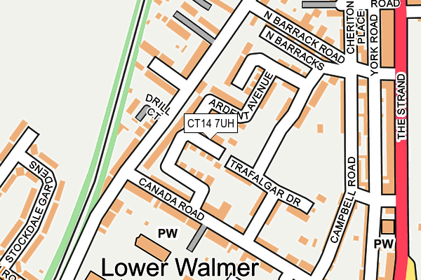 CT14 7UH map - OS OpenMap – Local (Ordnance Survey)