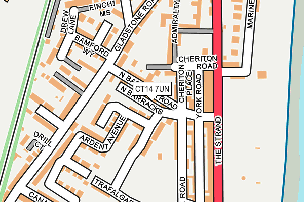CT14 7UN map - OS OpenMap – Local (Ordnance Survey)
