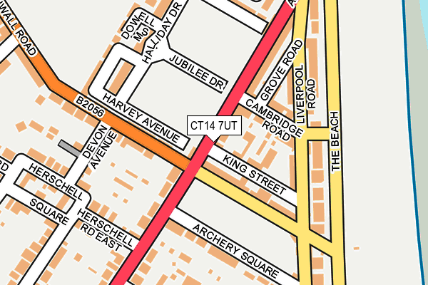 CT14 7UT map - OS OpenMap – Local (Ordnance Survey)
