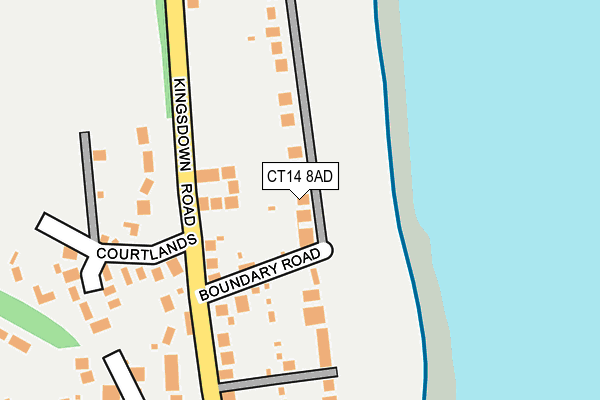 CT14 8AD map - OS OpenMap – Local (Ordnance Survey)