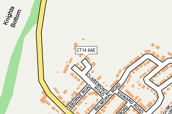 CT14 8AE map - OS OpenMap – Local (Ordnance Survey)