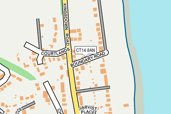 CT14 8AN map - OS OpenMap – Local (Ordnance Survey)
