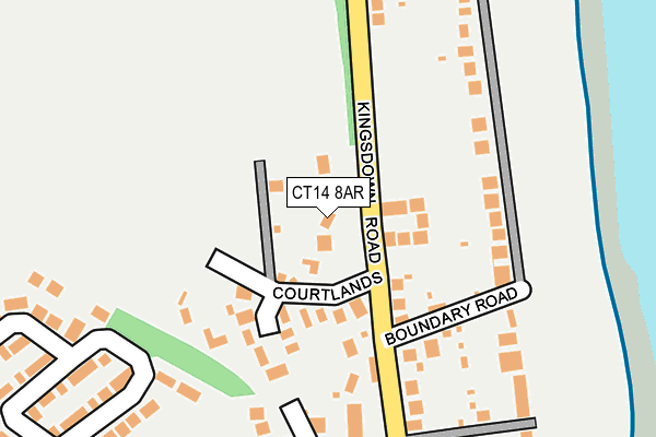 CT14 8AR map - OS OpenMap – Local (Ordnance Survey)